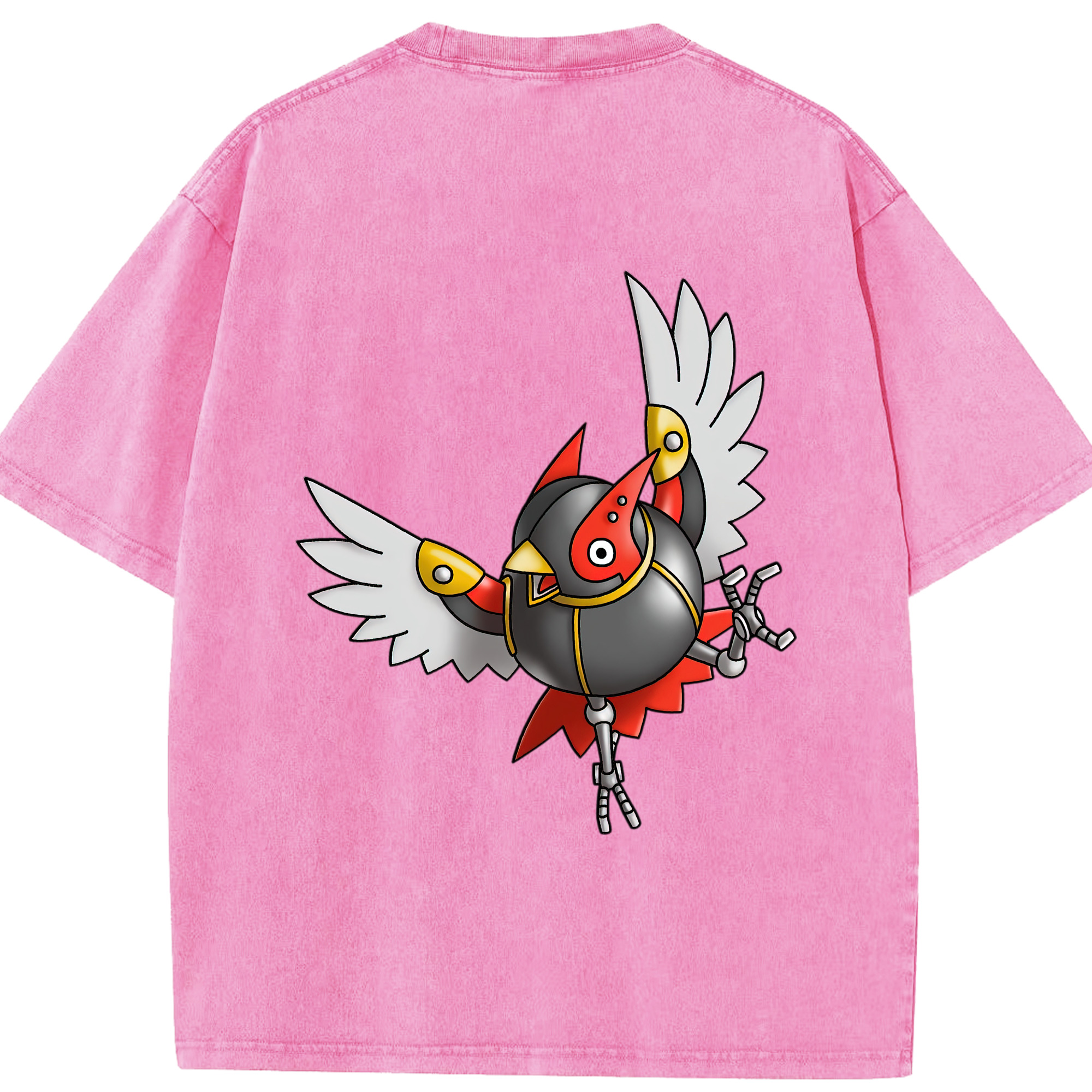 （画像用） ドラゴンクエスト Doragon Kuesuto Dragon Quest 綿100% ヴィンテージ風 半袖Tシャツ（背面プリント）